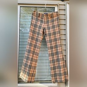 Rare Burberry blue label japan plaid pants